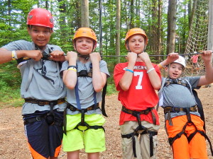 Boys at the Ropes Course